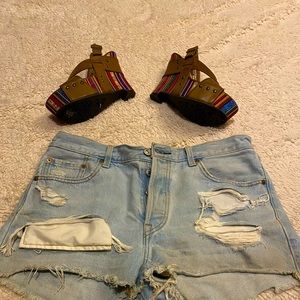 Not Rated sarape wedges 7.5